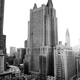 The exterior of the Waldorf Towers in February 1953.